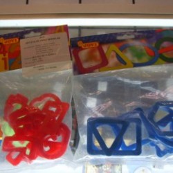 Moldes de números y formas geometricas para plastilina